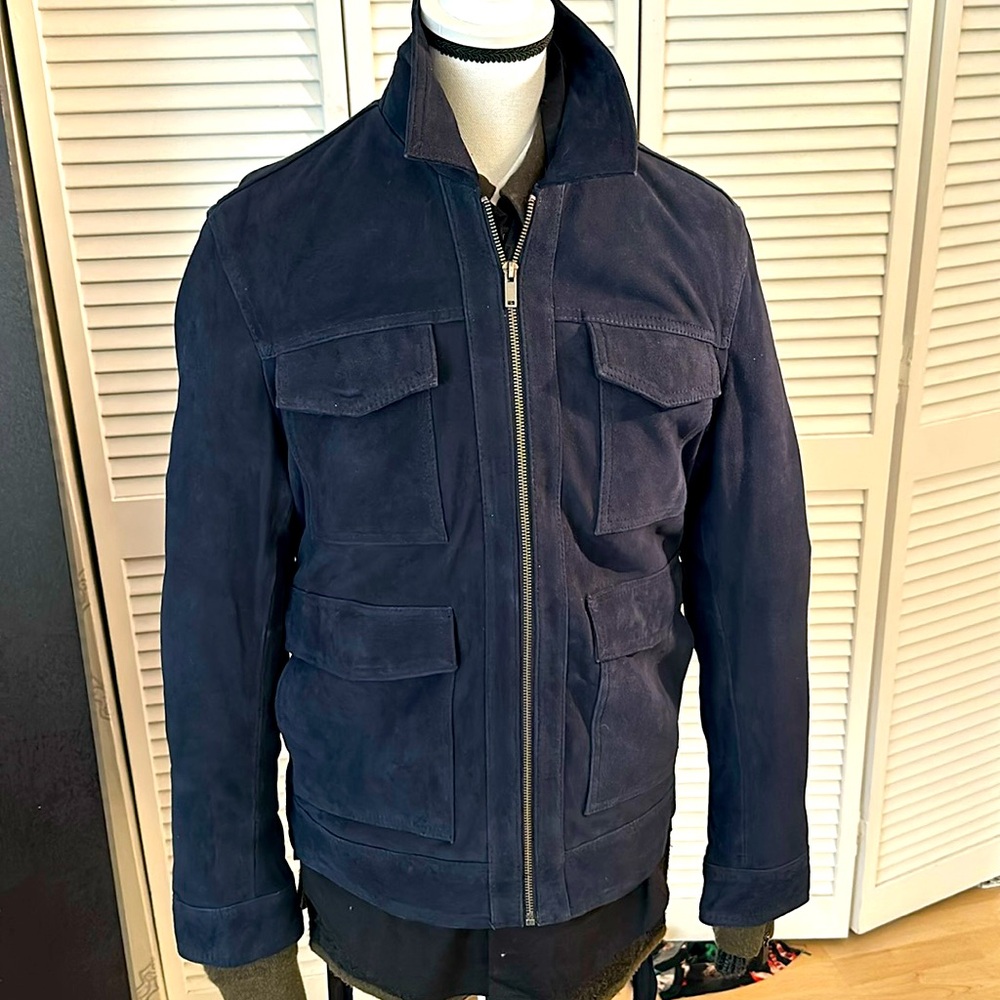 Saks suede jacket never worn, I totally forgot about it was collecting dust